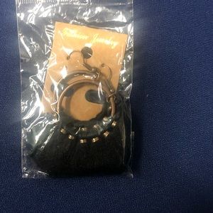 Black tassel earring s